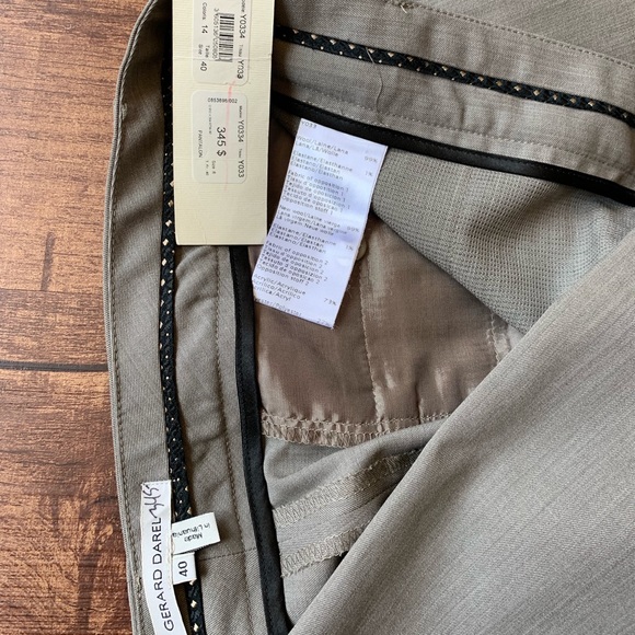 Gerald Darel gray pain front size 40 wool trousers